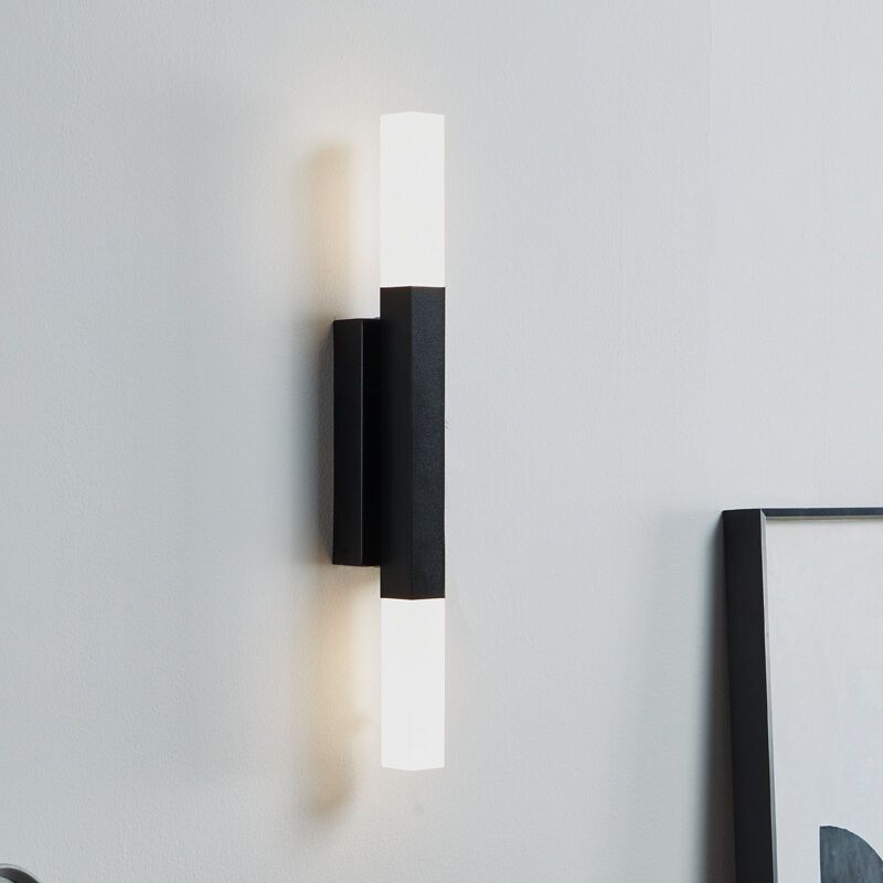 Aluminiowy nowoczesny oświetlenie lustra czarny, Yolande, 5,5W, 3000K LED, IP44