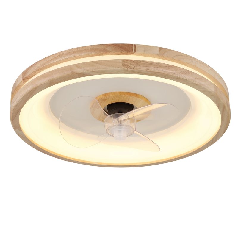 Drewniany wentylator sufitowy nowoczesny, Klaaske, 30W, regulowana ciepła do zimnej bieli LED, z pilot Drewniany wentylator sufitowy nowoczesny, Klaaske, 30W, regulowana ciepła do zimnej bieli LED, z pilot