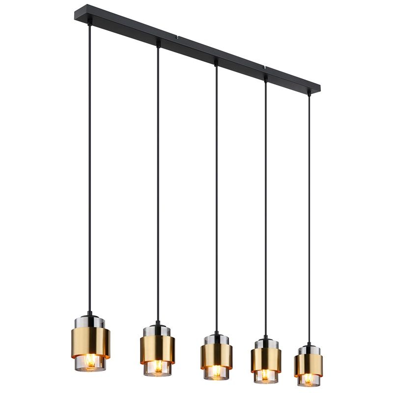 Metalowa design lampa wisząca mosiądz, Maran