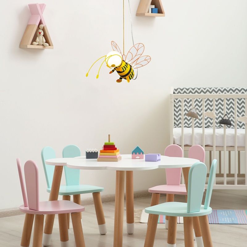 Plastikowa lampa wisząca dla dzieci żółta, Buzzy Plastikowa lampa wisząca dla dzieci żółta, Buzzy