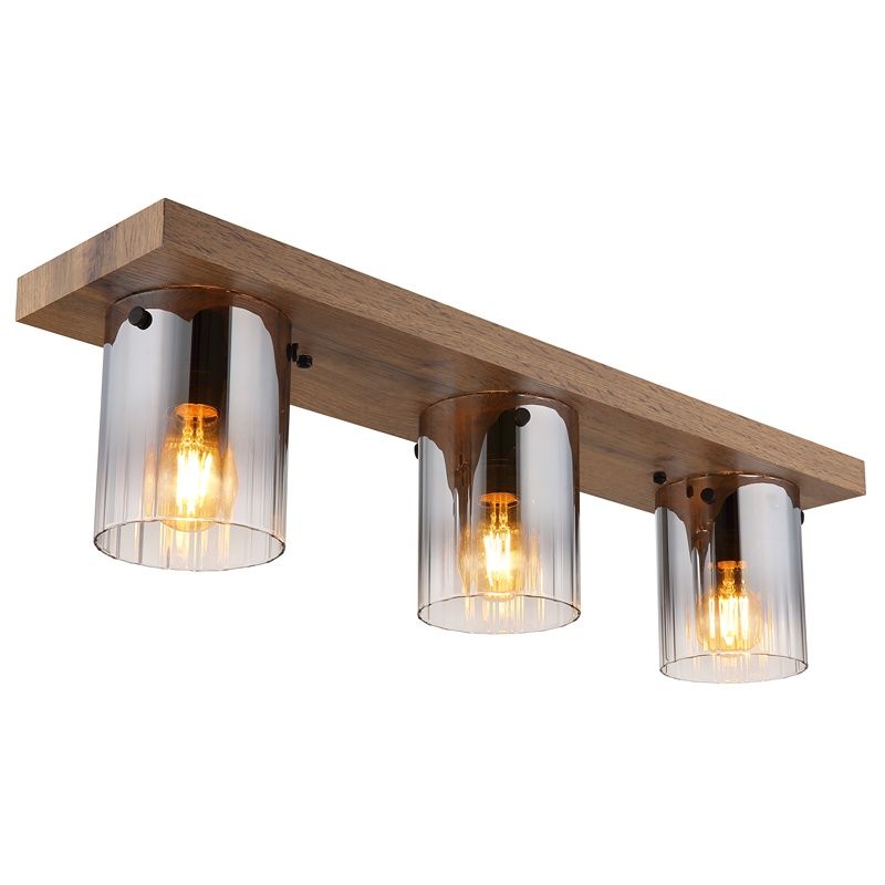 Drewniana lampa sufitowa industrialna, Umberto Drewniana lampa sufitowa industrialna, Umberto