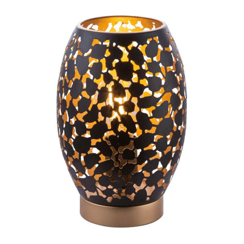 Metalowa nowoczesna lampa stołowa czarna, Bilboa Metalowa nowoczesna lampa stołowa czarna, Bilboa