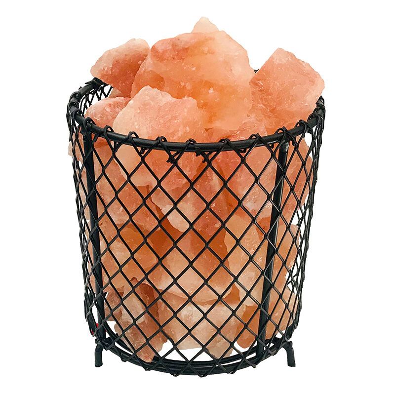 Kamienna lampa solna pomarańczowa, Mersa, z przełącznik