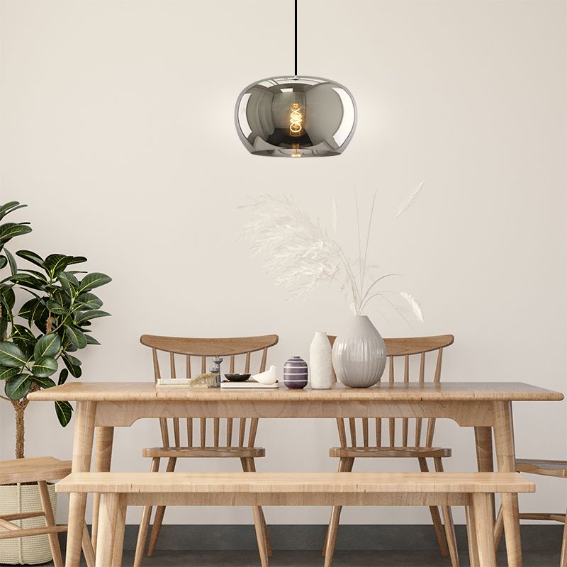 Design lampa wisząca nad stół do jadalni szara, Vidro Design lampa wisząca nad stół do jadalni szara, Vidro