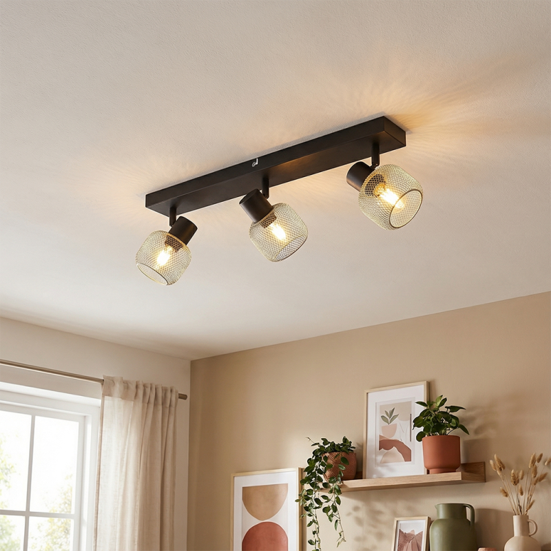 Industrialny spot sufitowy szary, Emado