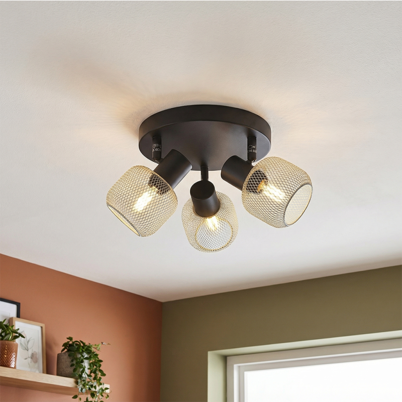 Industrialny spot sufitowy szary, Emado Industrialny spot sufitowy szary, Emado