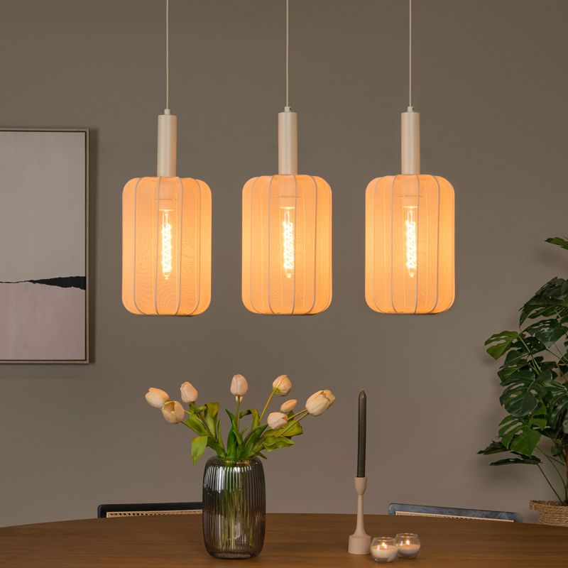 Beżowa lampa wisząca japandi, Corina Beżowa lampa wisząca japandi, Corina