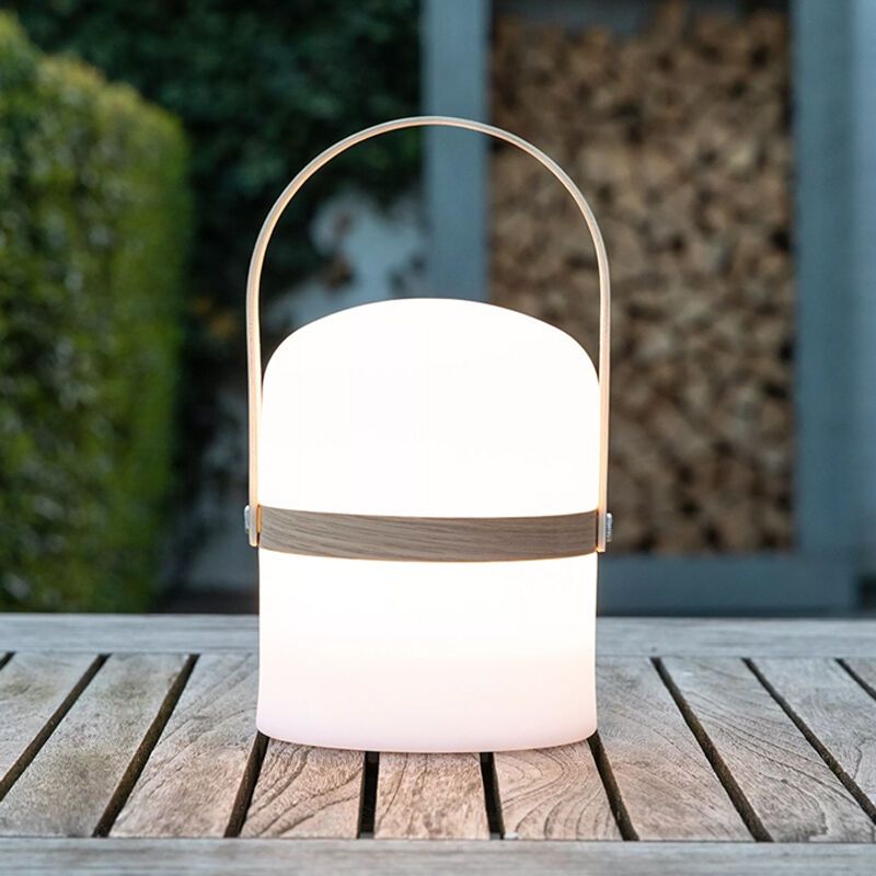 Biała lampa zewnętrzna nowoczesna, Joe, 3W, 2700K LED, IP44, z przełącznik