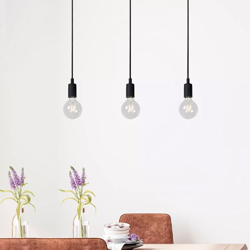 Czarna lampa wisząca nowoczesna, Fix Czarna lampa wisząca nowoczesna, Fix
