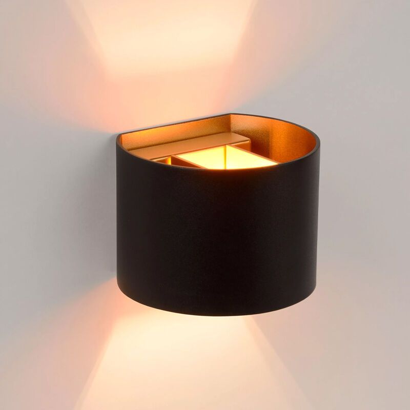 Czarny kinkiet up down nowoczesny, Xio Czarny kinkiet up down nowoczesny, Xio