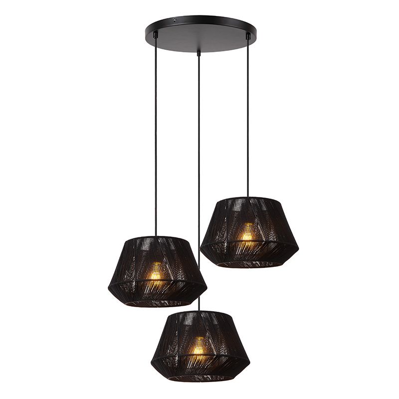 Czarna lampa wisząca japandi, Jessica Czarna lampa wisząca japandi, Jessica