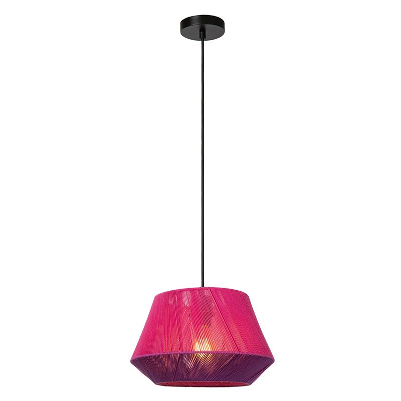 Różowa lampa wisząca japandi, Jessica Różowa lampa wisząca japandi, Jessica