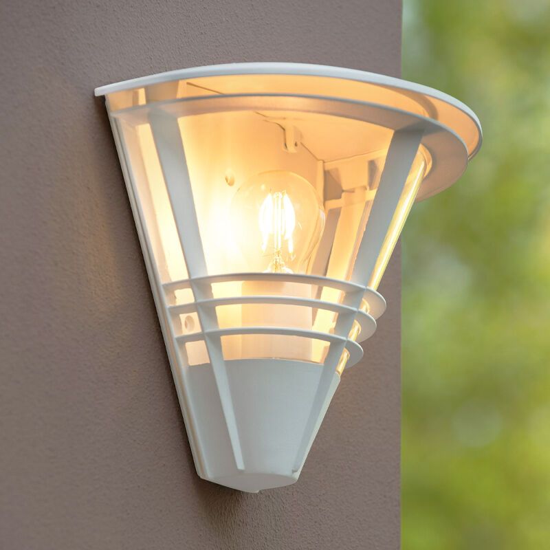 Biała lampa zewnętrzna nowoczesna, Livia, IP44 Biała lampa zewnętrzna nowoczesna, Livia, IP44
