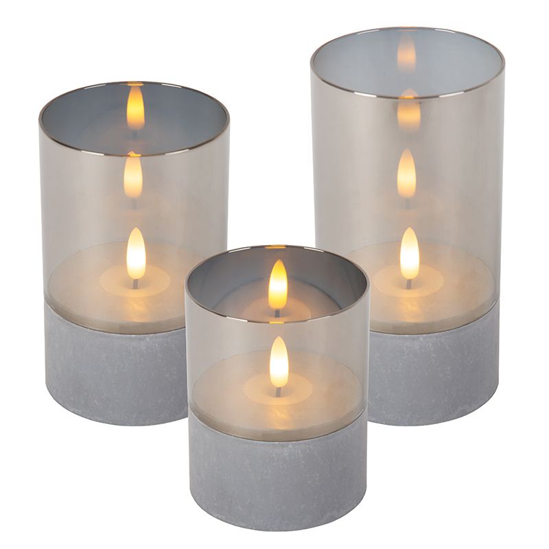 3 lampki świecowe na baterie Velas 3 lampki świecowe na baterie Velas