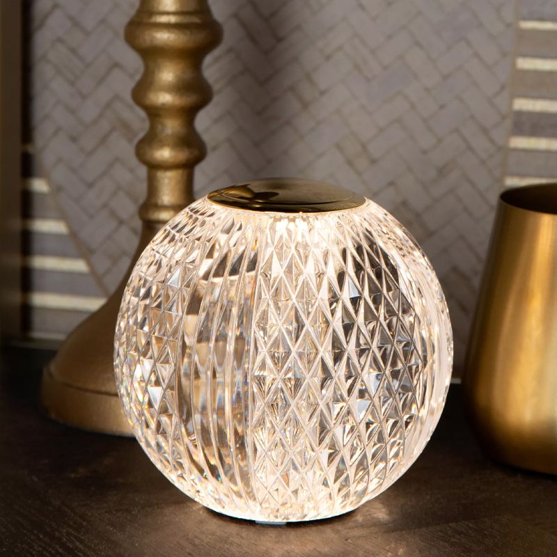 Przezroczysta lampa stołowa nowoczesna, Cintra, 1,5W, 2700K LED, ściemniana w 3 krokach