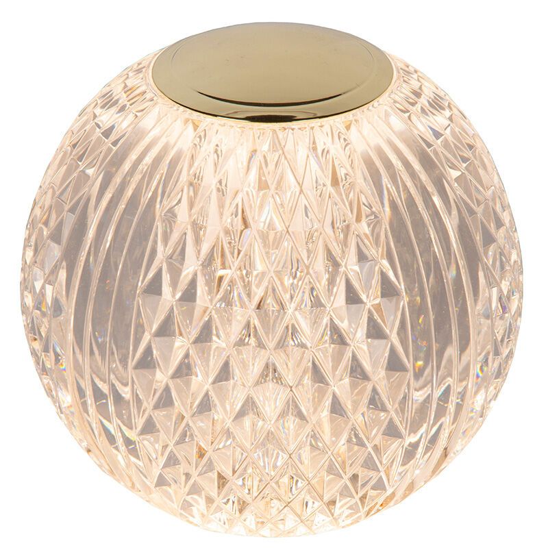 Przezroczysta lampa stołowa nowoczesna, Cintra, 2W, 2700K LED, ściemniana w 3 krokach