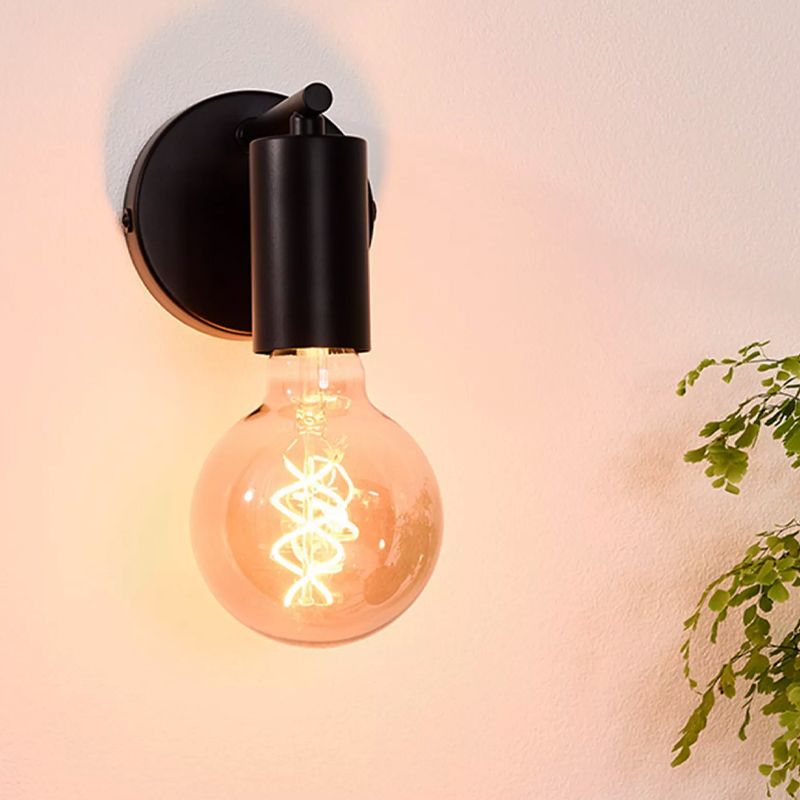 Czarny kinkiet nowoczesny, Leanne