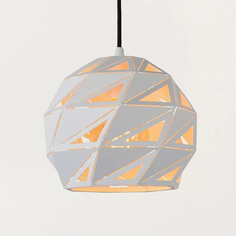 Biała lampa wisząca nowoczesna, Malunga Biała lampa wisząca nowoczesna, Malunga