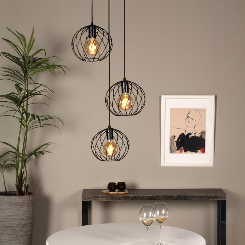 Czarna lampa wisząca klasyczna, Danza Czarna lampa wisząca klasyczna, Danza