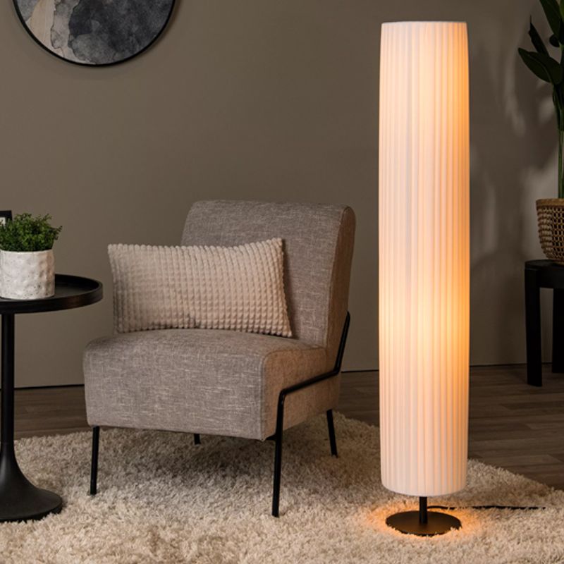 Biała lampa stojąca nowoczesna, Fold, z przełącznik Biała lampa stojąca nowoczesna, Fold, z przełącznik