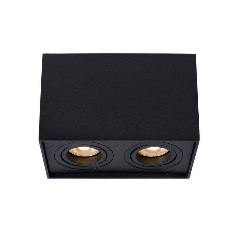 Czarny spot sufitowy nowoczesny, Tube