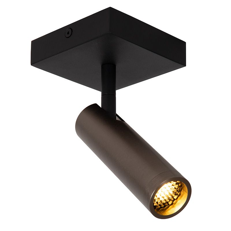 Szary spot sufitowy nowoczesny, Grado