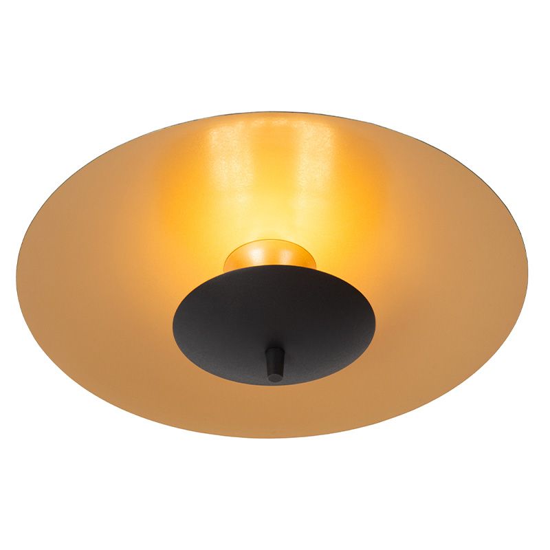 Złoty plafon sufitowy vintage, Vulcan, 9W, 3000K LED