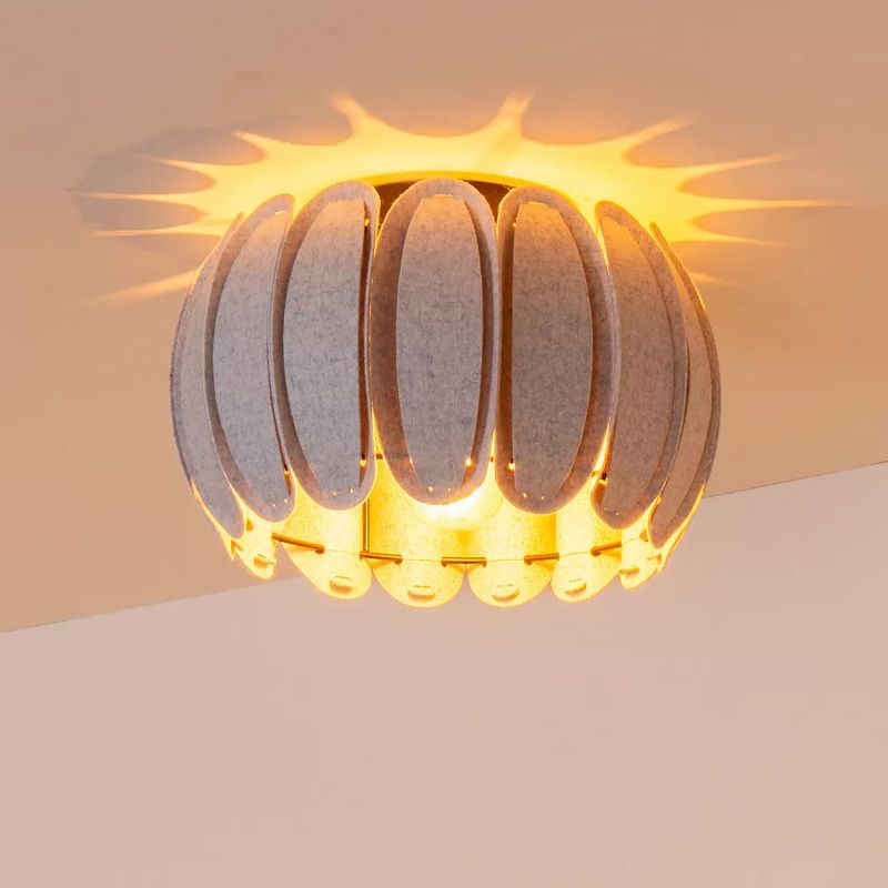 Szary plafon sufitowy nowoczesny, Spencer Szary plafon sufitowy nowoczesny, Spencer