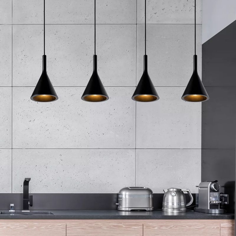 Betonowa lampa wisząca czarna, Gipsy Betonowa lampa wisząca czarna, Gipsy