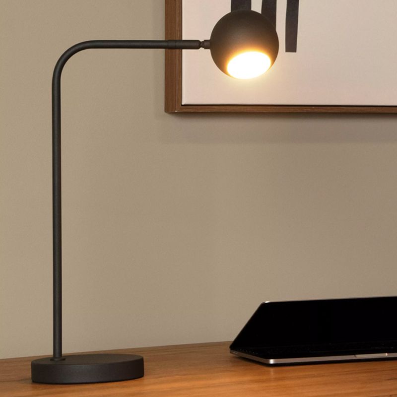 Czarna lampa stołowa akumulatorowa nowoczesna, Comet, 3W, 2700K LED, z dotykowy ściemniacz