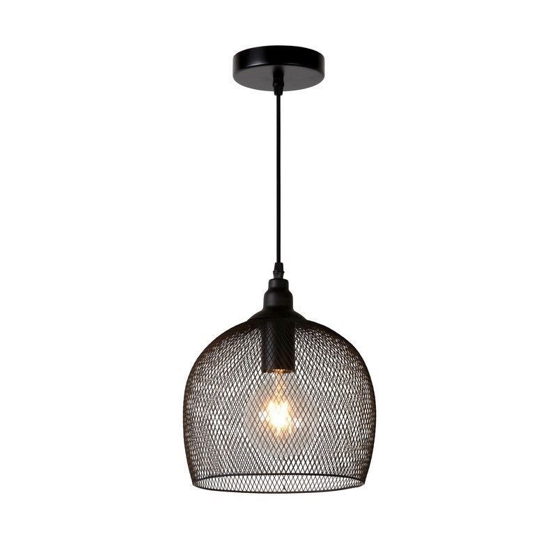 Czarna lampa wisząca retro, Mesh Czarna lampa wisząca retro, Mesh