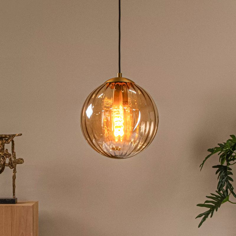 Bursztynowa lampa wisząca retro, Monsaraz Bursztynowa lampa wisząca retro, Monsaraz
