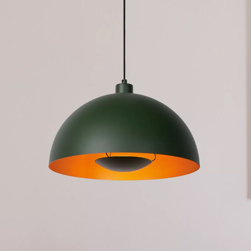 Zielona lampa wisząca nowoczesna, Siemon