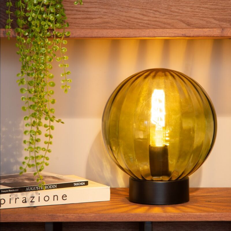 Zielona lampa stołowa retro, Monsaraz, z przełącznik Zielona lampa stołowa retro, Monsaraz, z przełącznik