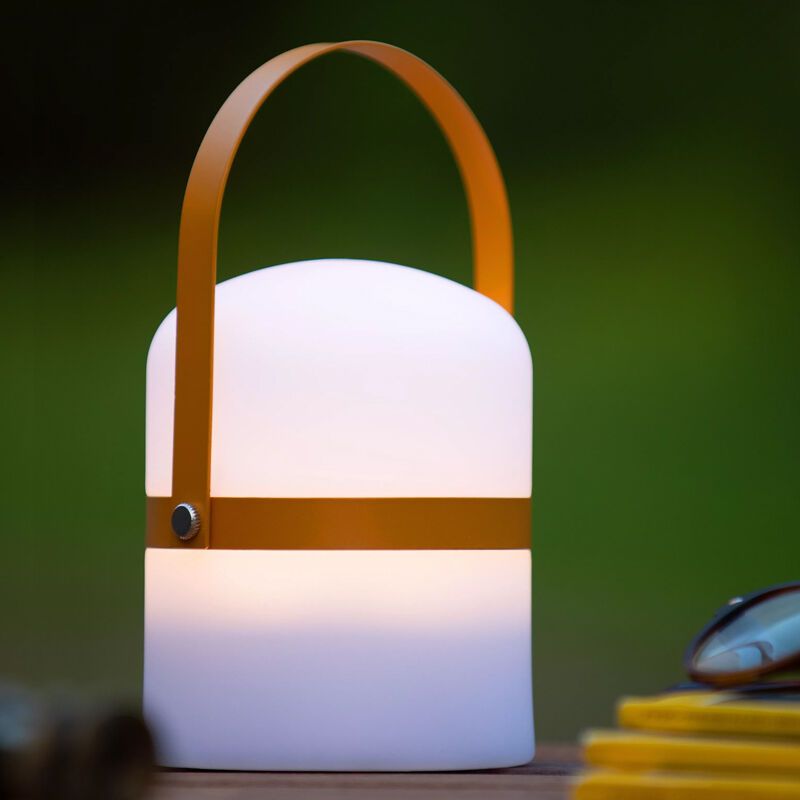 Brązowa lampa stołowa ogrodowa nowoczesna, Little Joe, 3W, 2700K LED, IP44, z przełącznik