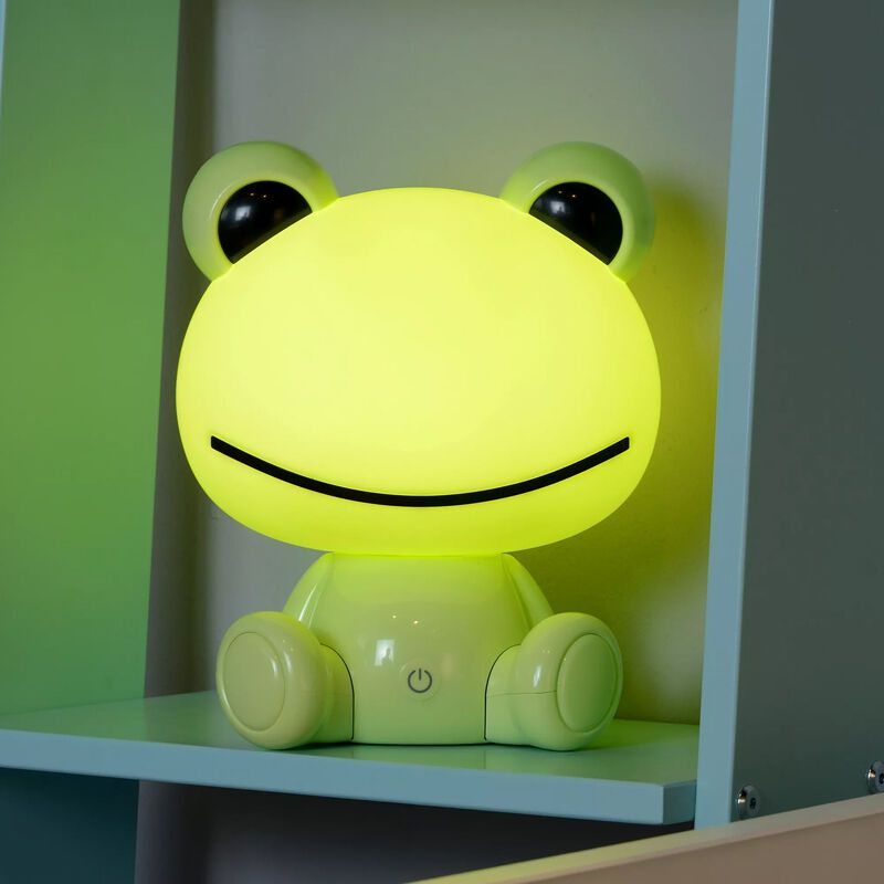 Zielona lampa stołowa dla dzieci, Dodo Frog, 3W, 4000K LED Zielona lampa stołowa dla dzieci, Dodo Frog, 3W, 4000K LED