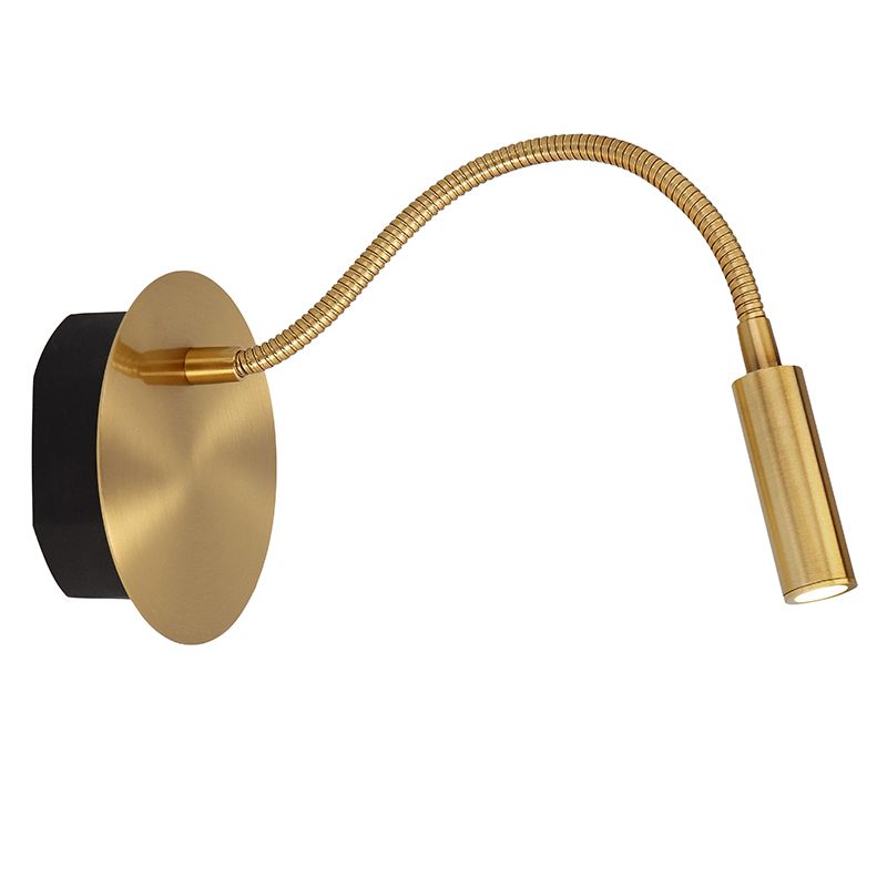Złota lampa nocna nowoczesna, Jolijn, 2W, 3000K LED, z przełącznik Złota lampa nocna nowoczesna, Jolijn, 2W, 3000K LED, z przełącznik