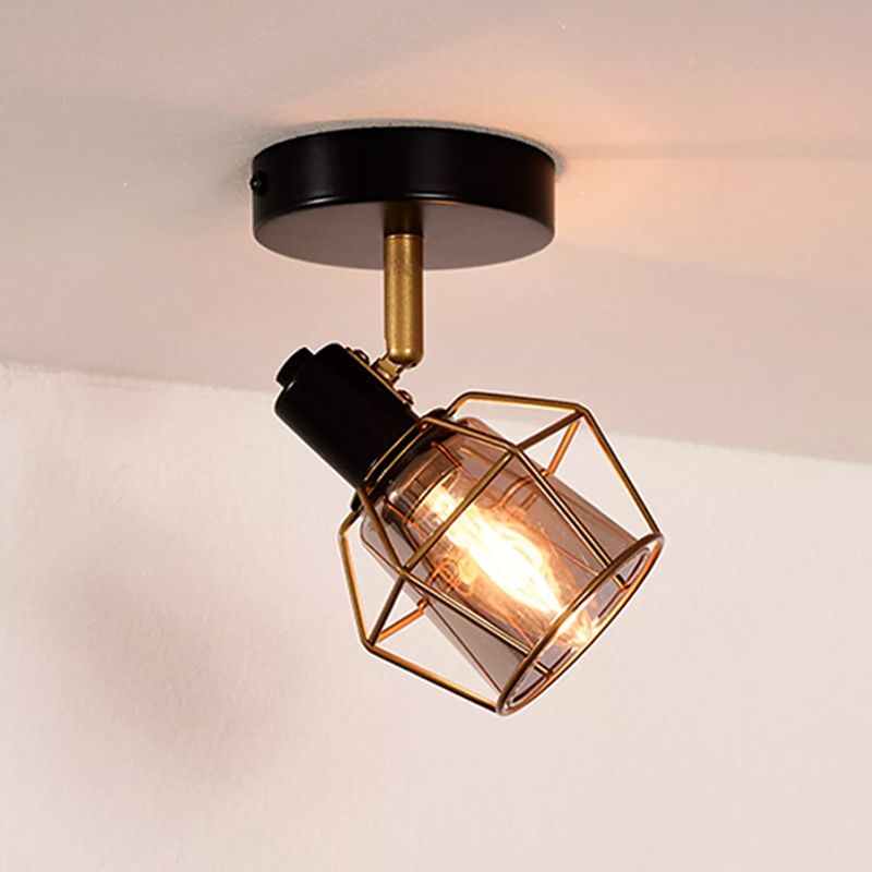 Szary spot sufitowy vintage, Nila Szary spot sufitowy vintage, Nila