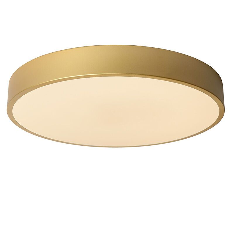 Złoty plafon sufitowy nowoczesny, Unar, 24W, 2700K LED, ściemniana w 3 krokach Złoty plafon sufitowy nowoczesny, Unar, 24W, 2700K LED, ściemniana w 3 krokach