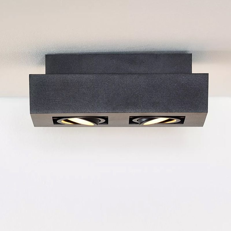 Czarny spot sufitowy nowoczesny, Xirax Czarny spot sufitowy nowoczesny, Xirax