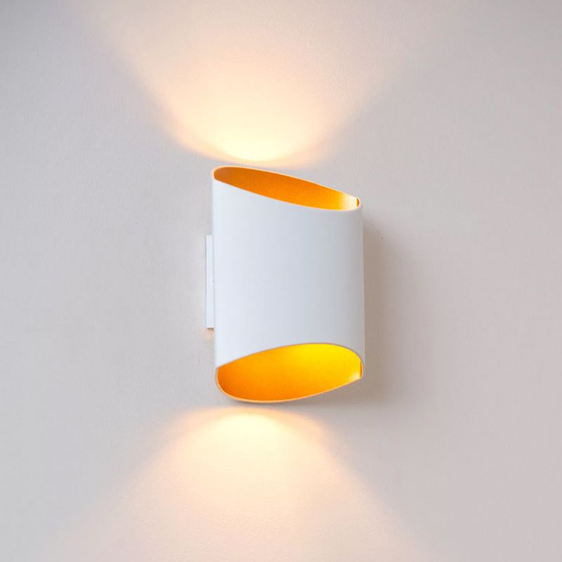 Biały kinkiet up down nowoczesny, Diletta