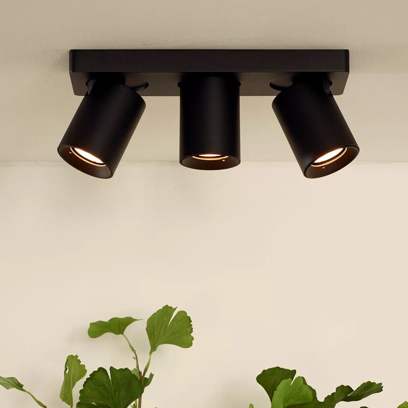 Czarny spot sufitowy nowoczesny, Nigel