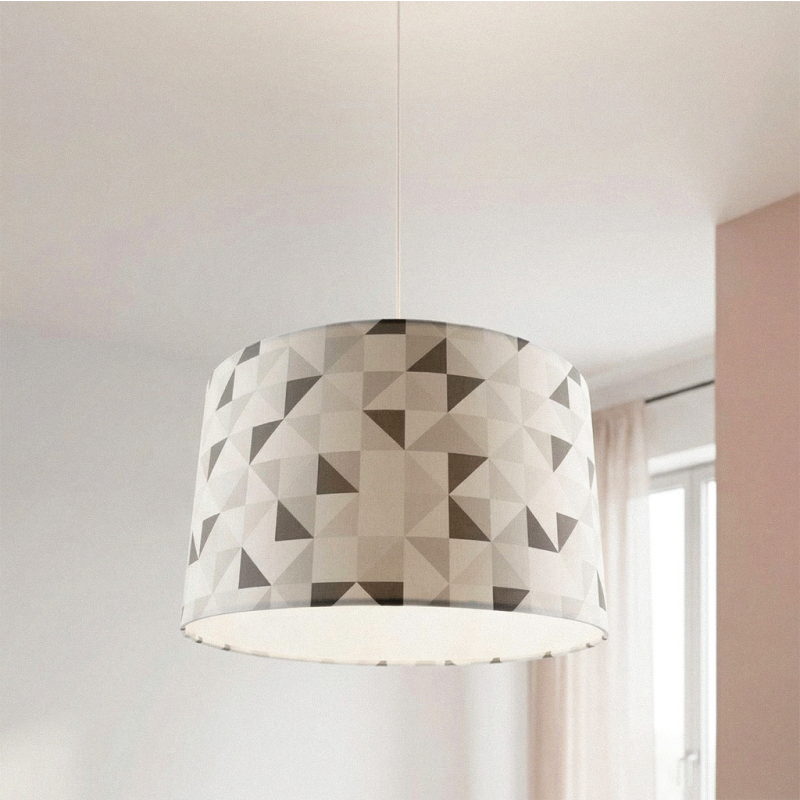Nowoczesna lampa wisząca dla dzieci szara, Diamonds Nowoczesna lampa wisząca dla dzieci szara, Diamonds