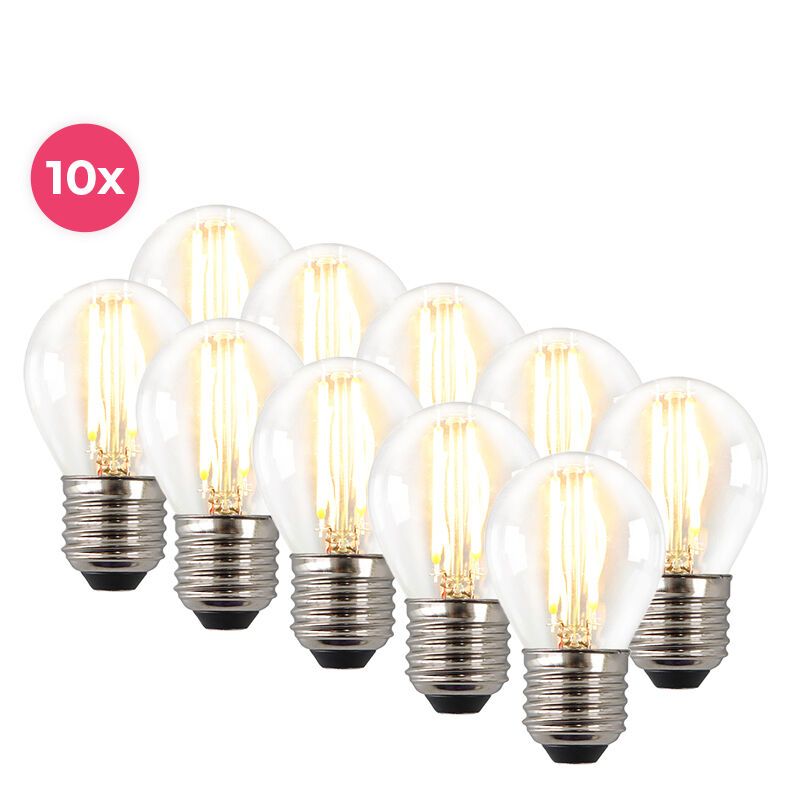10-pak ściemnialny pocisk Melchis E27 LED, 4w ciepła biel 10-pak ściemnialny pocisk Melchis E27 LED, 4w ciepła biel