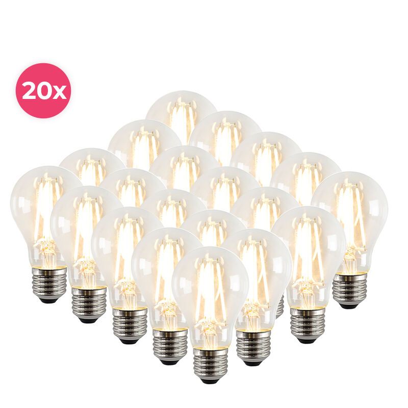20-pak ściemnialna żarówka LED Yona E27 A60, 2700k, 5w