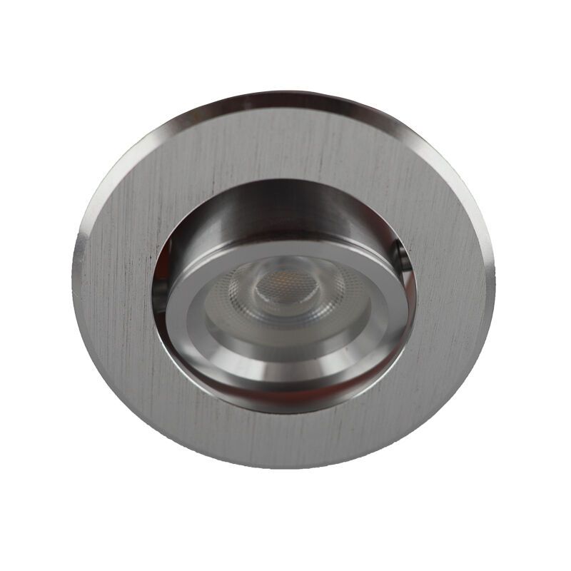 Aluminiowa nowoczesna mini oprawa podtynkowa srebrna, Bori Aluminiowa nowoczesna mini oprawa podtynkowa srebrna, Bori