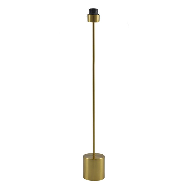 Aluminiowa lampa stojąca bez abażur mosiądz, Rika, z przełącznik