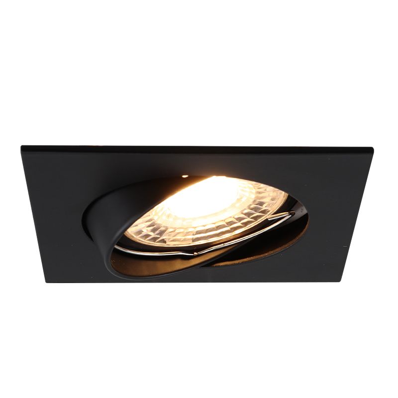 Aluminiowa oprawa sufitowa wpuszczana czarna, Ravi Aluminiowa oprawa sufitowa wpuszczana czarna, Ravi