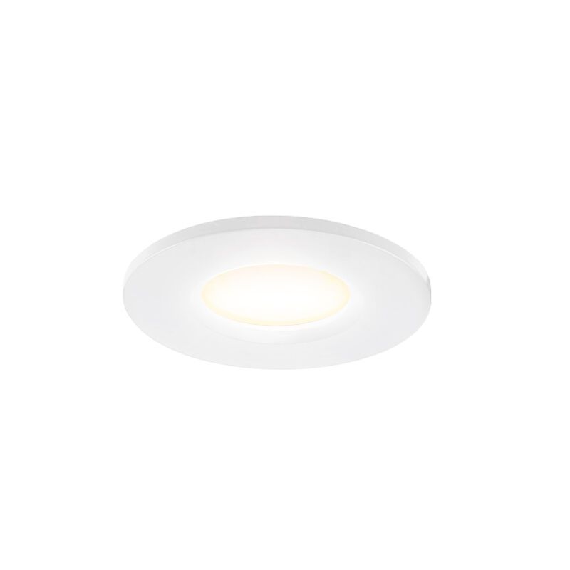 Biała mini oprawa podtynkowa aluminiowa, Philomena, 1,5W, 2700K LED, IP44