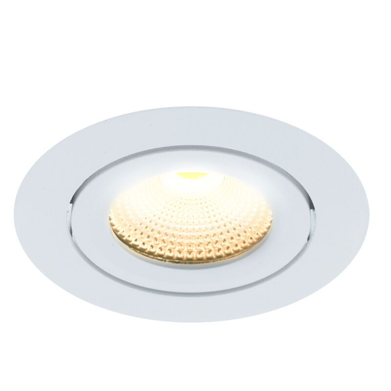 Biała oprawa sufitowa wpuszczana aluminiowa, Wimke, 5W, 2700K LED, IP44 Biała oprawa sufitowa wpuszczana aluminiowa, Wimke, 5W, 2700K LED, IP44